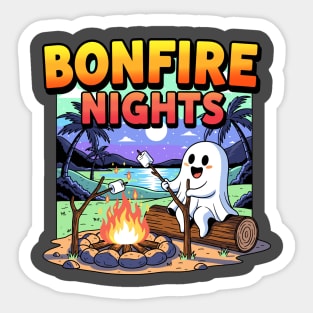 Spooky Bonfire Night Sticker